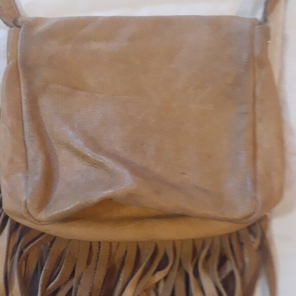 Vintage Boho Hippie Leather Fringed Purse - Picture 6 of 12